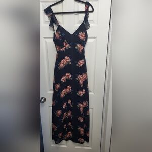 Floral Maxi Tieback Dress
